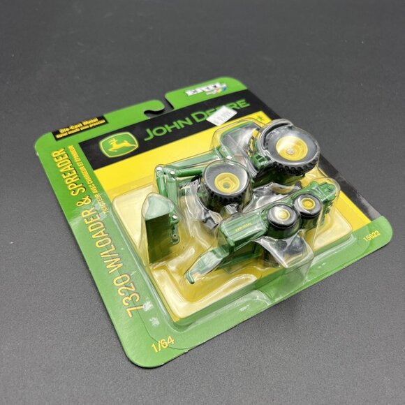 2004 1/64 John Deere 7320 Tractor With Loader And Spreader - Picture 10 of 11